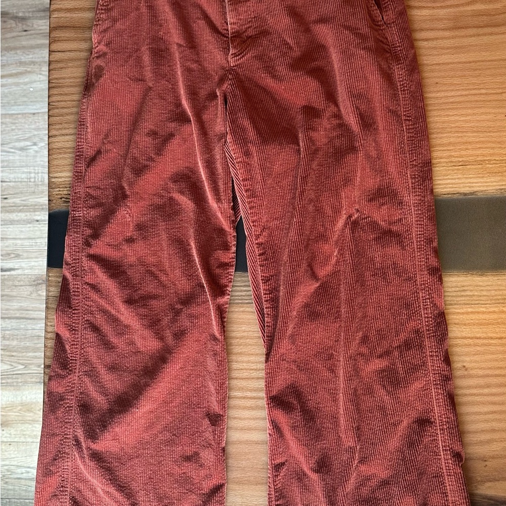 Women’s Uniqlo Corduroy Wide Pant - Rust